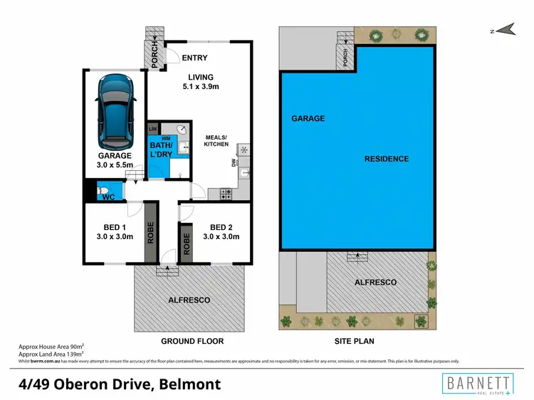 Floorplan of Homely unit listing, 4/49 Oberon Drive, Belmont VIC 3216