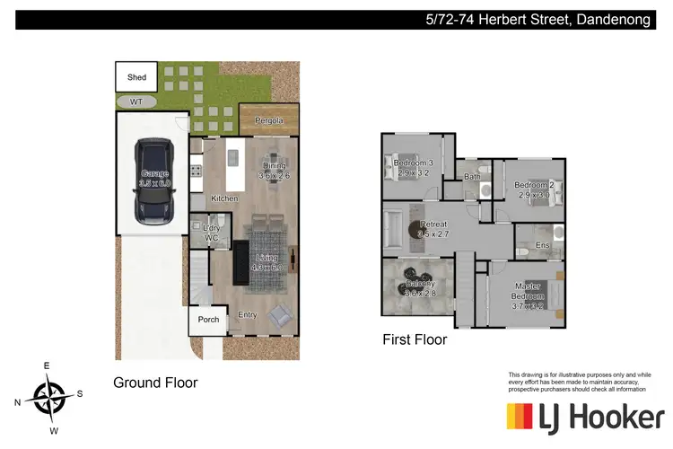 Floorplan of Homely townhouse listing, 5/74 Herbert Street, Dandenong VIC 3175