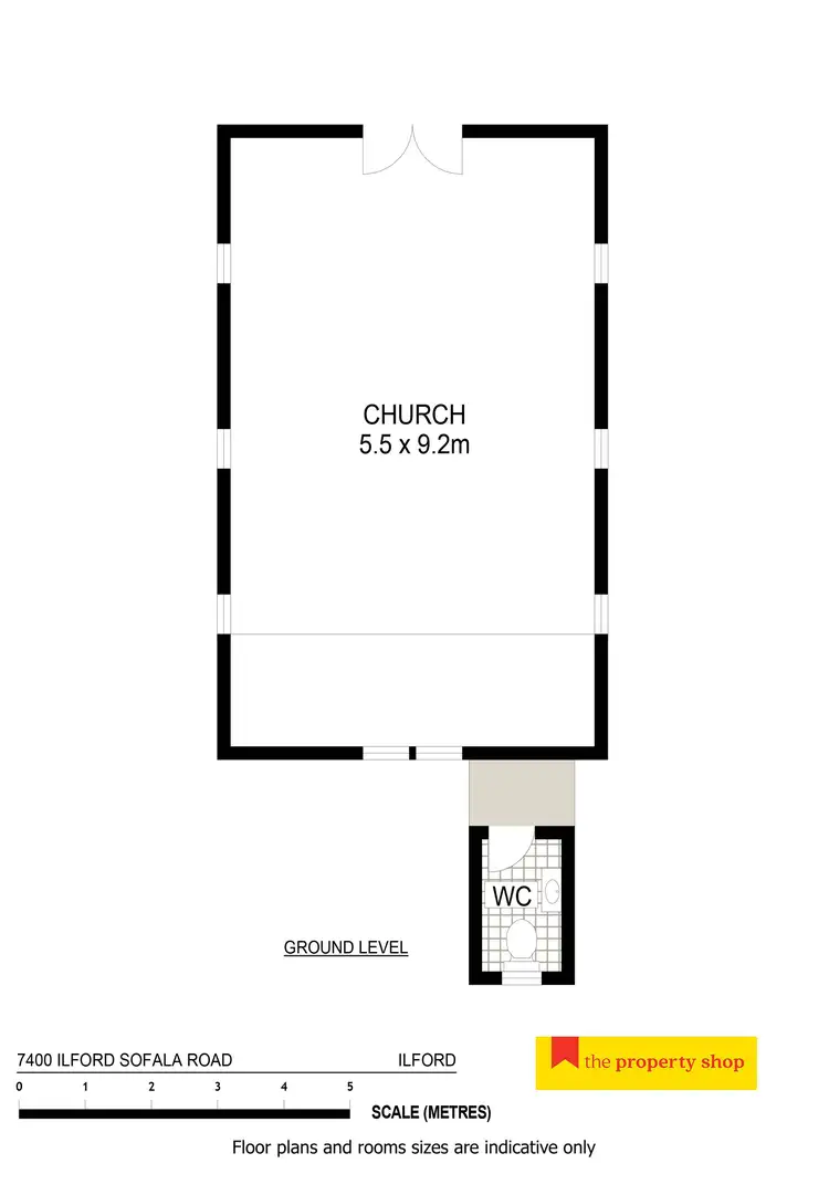 Floorplan of Homely studio listing, 7400 Ilford Sofala Road, Ilford NSW 2850