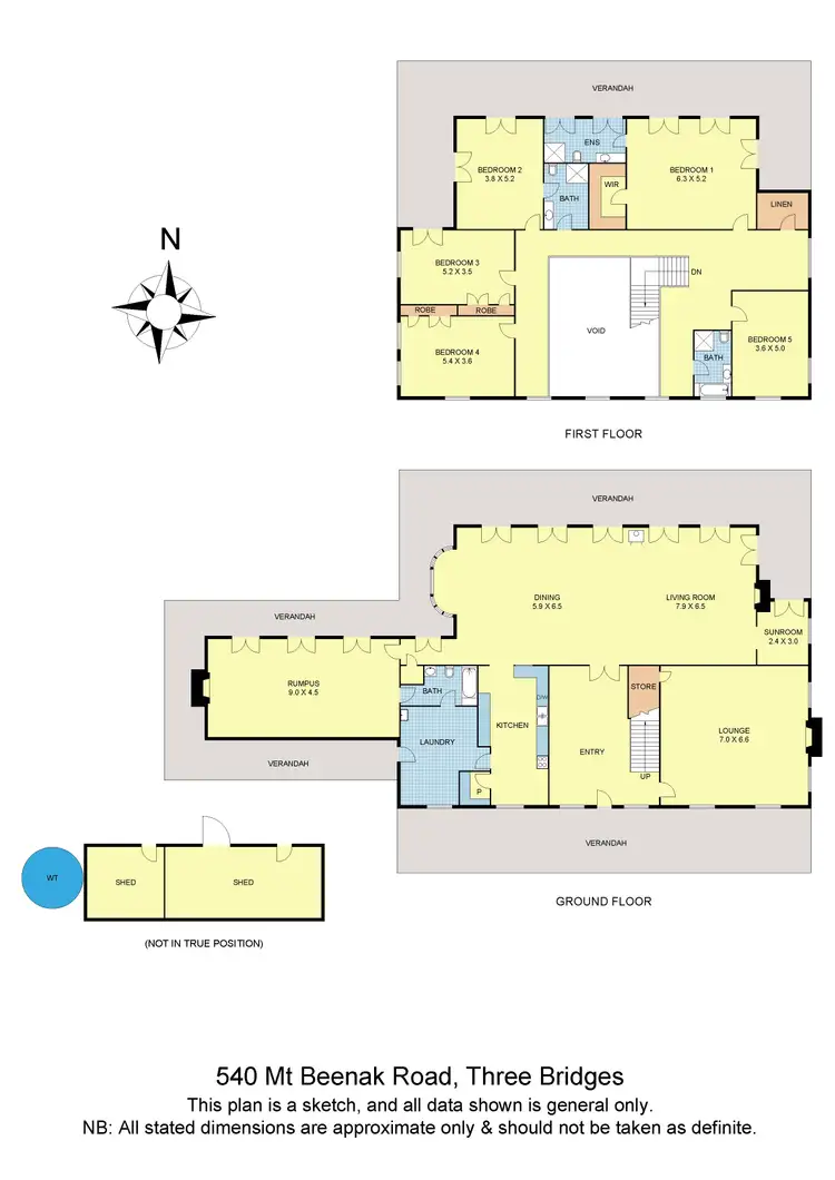 Floorplan of Homely house listing, 540 Mount Beenak Road, Three Bridges VIC 3797