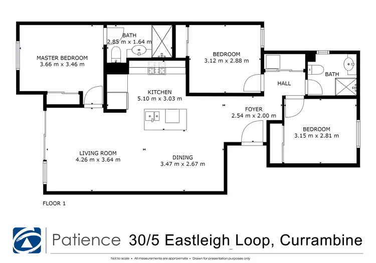 Floorplan of Homely apartment listing, 30/5 Eastleigh Loop, Currambine WA 6028
