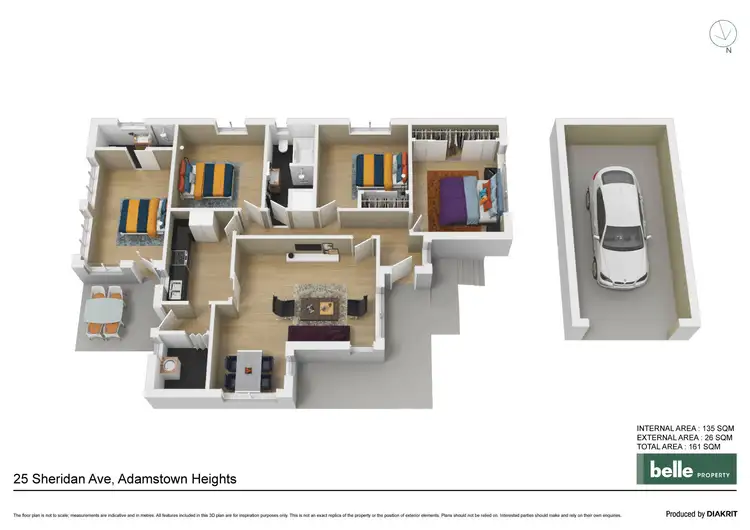 Floorplan of Homely house listing, 25 Sheridan Avenue, Adamstown Heights NSW 2289