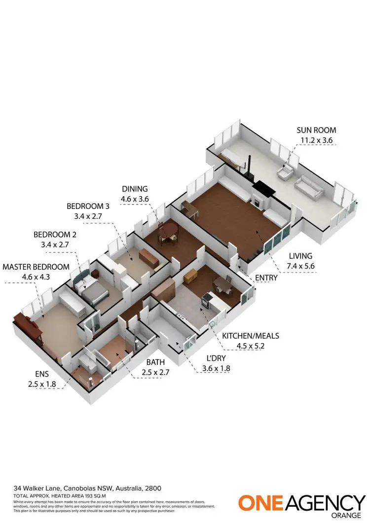 Floorplan of Homely house listing, 34 Walker Lane, Orange NSW 2800