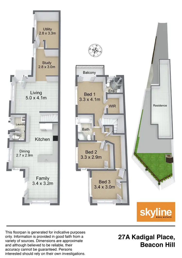 Floorplan of Homely house listing, 27b Kadigal Place, Beacon Hill NSW 2100