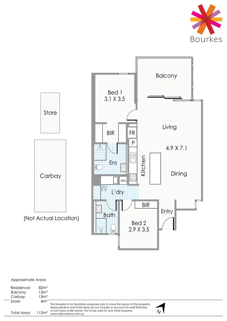 Floorplan of Homely apartment listing, 16/15 Leonard Street, Victoria Park WA 6100