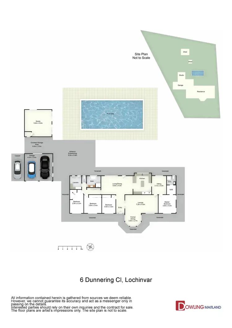 Floorplan of Homely rural property listing, 6 Dunnering Close, Lochinvar NSW 2321