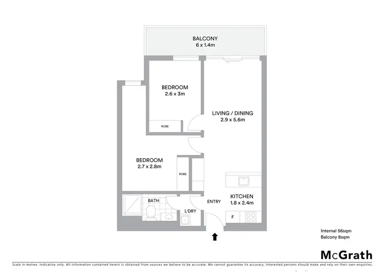 Floorplan of Homely apartment listing, 404/18 Malone Street, Geelong VIC 3220