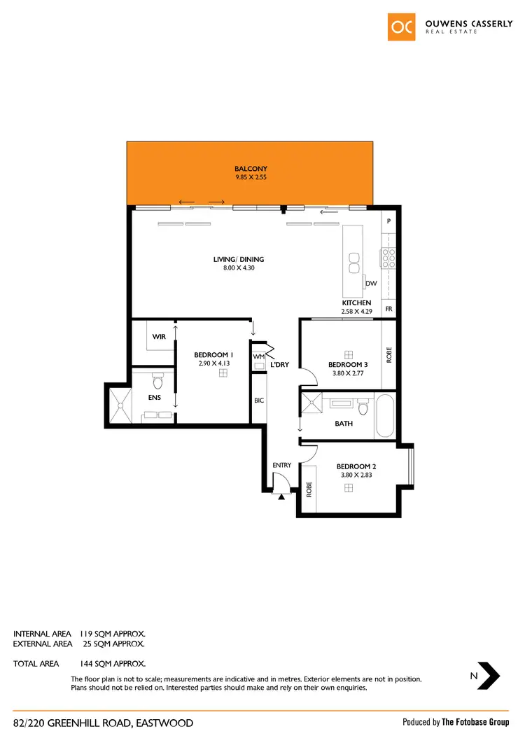Floorplan of Homely apartment listing, 82/220 Greenhill Road, Eastwood SA 5063