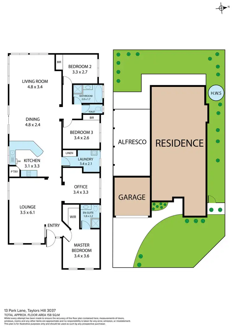 Floorplan of Homely house listing, 13 Park Lane, Taylors Hill VIC 3037