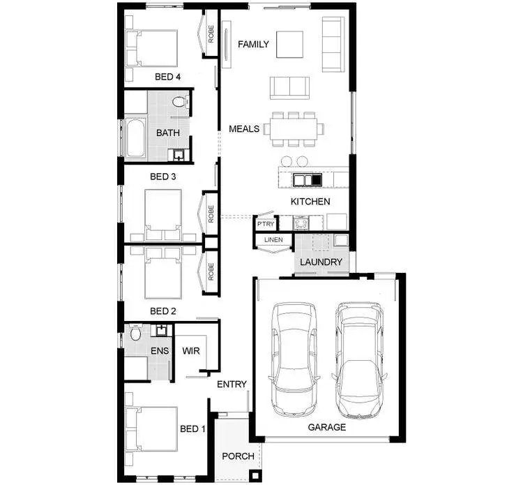 Floorplan of Homely house listing, 77 Wiltshire Boulevard, Thornhill Park VIC 3335