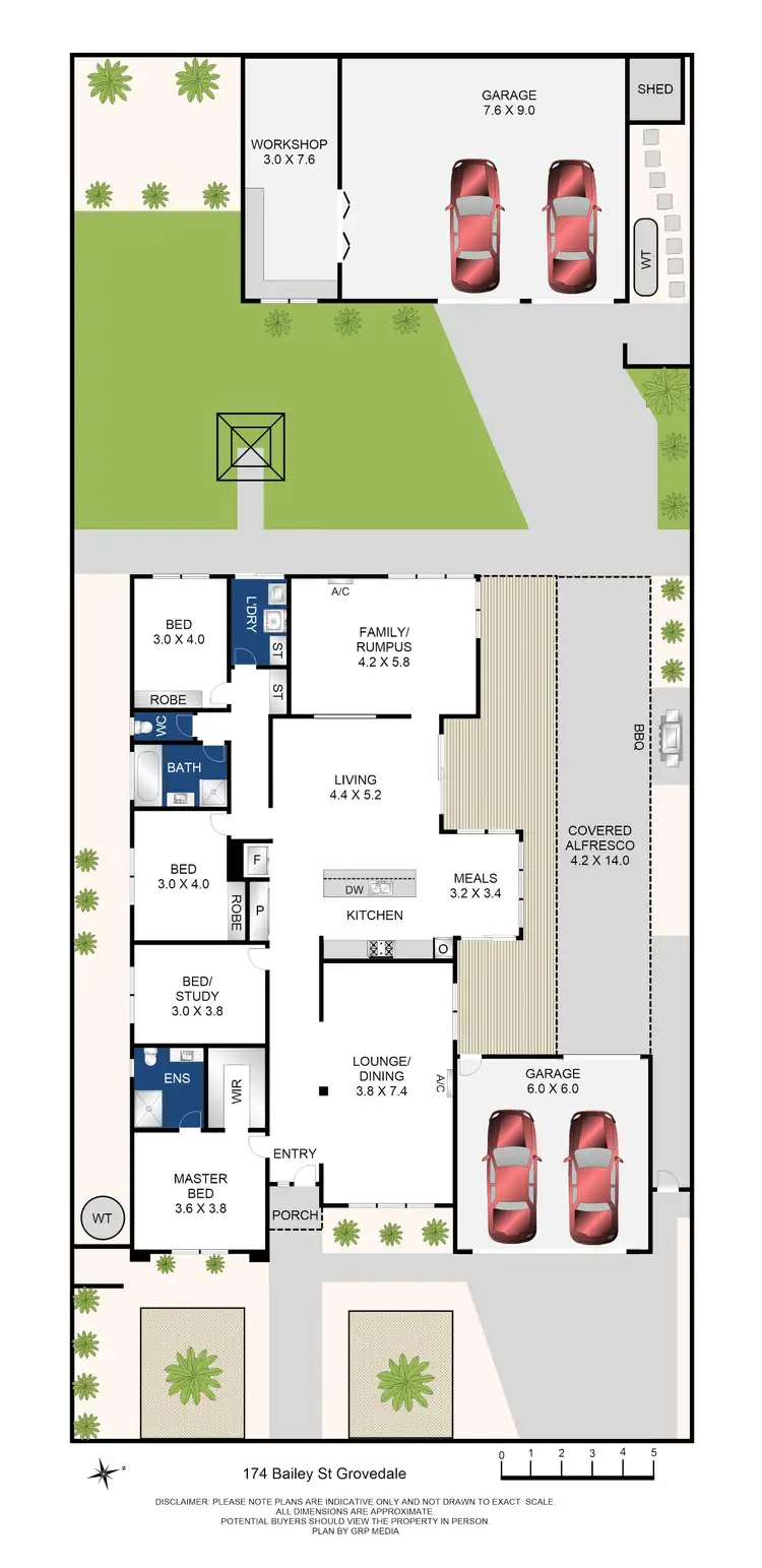 Floorplan of Homely house listing, 174 Bailey Street, Grovedale VIC 3216