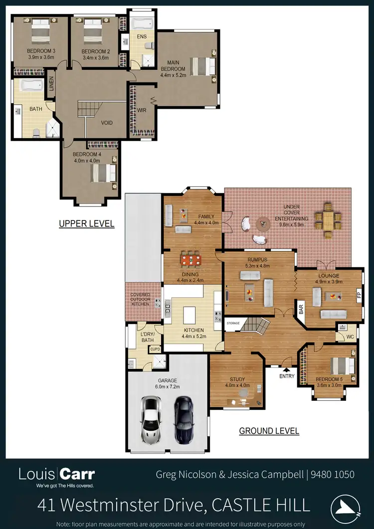 Floorplan of Homely house listing, 41 Westminster Drive, Castle Hill NSW 2154