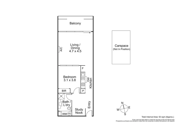 Floorplan of Homely apartment listing, 204/25 Byron Street, North Melbourne VIC 3051