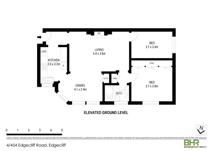 Floorplan of Homely apartment listing, 4/454 Edgecliff Road, Edgecliff NSW 2027
