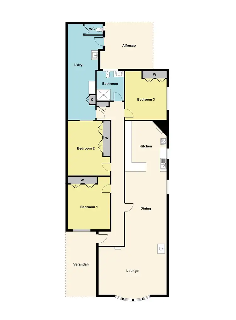 Floorplan of Homely house listing, 105 Raglan Street South, Ballarat Central VIC 3350