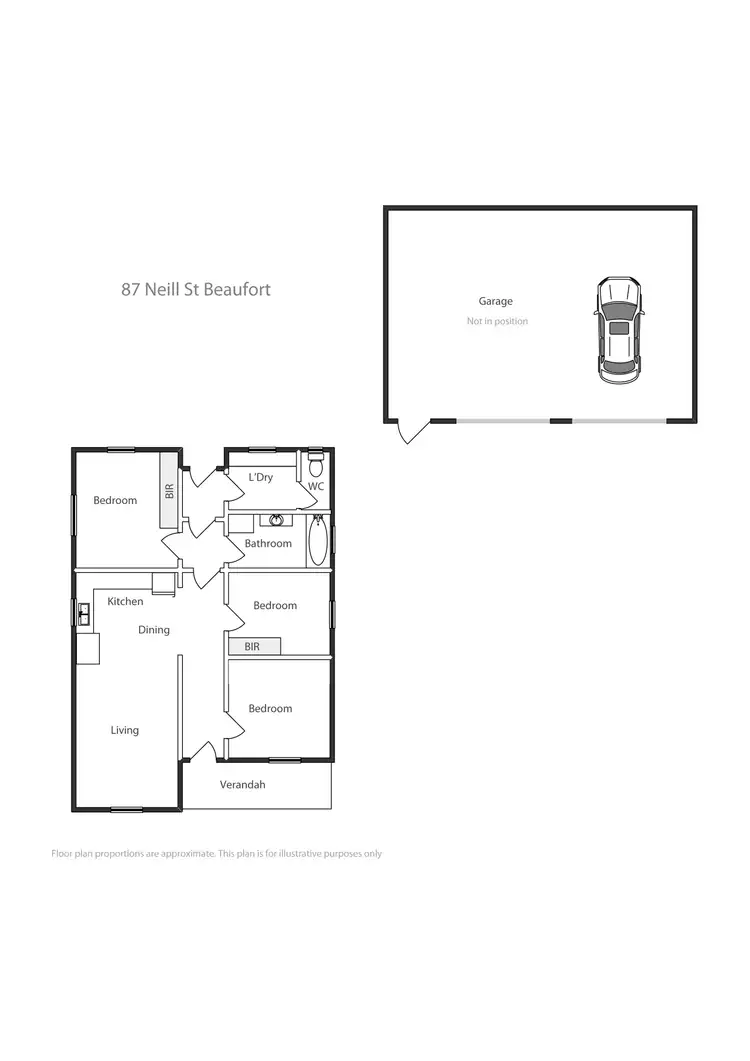 Floorplan of Homely house listing, 87 Neill Street, Beaufort VIC 3373