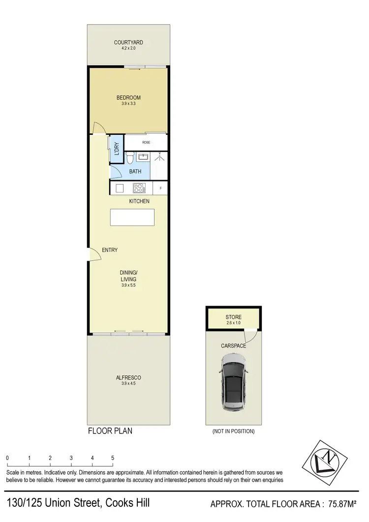 Floorplan of Homely apartment listing, 130/125 Union Street, Cooks Hill NSW 2300