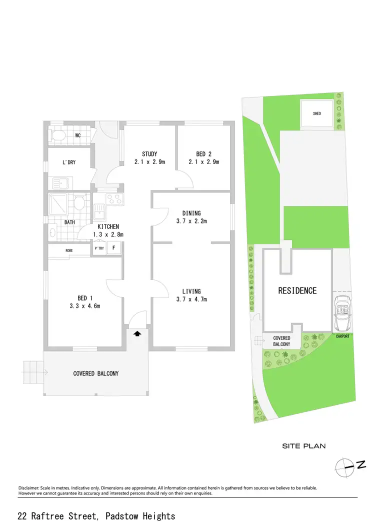 Floorplan of Homely house listing, 22 Raftree Street, Padstow Heights NSW 2211