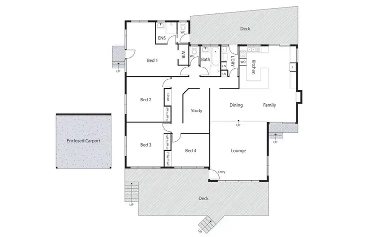Floorplan of Homely house listing, 23 Laseron Place, Mawson ACT 2607