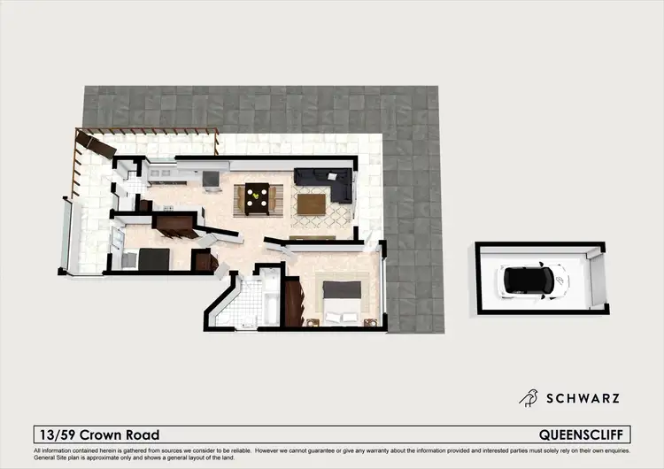 Floorplan of Homely unit listing, 13/59 Crown Road, Queenscliff NSW 2096