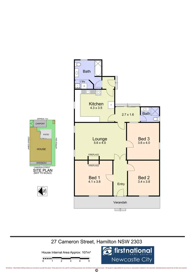 Floorplan of Homely house listing, 27 Cameron Street, Hamilton NSW 2303