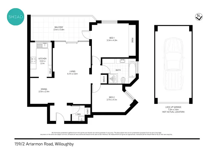 Floorplan of Homely apartment listing, 159/2 Artarmon Road, Willoughby NSW 2068