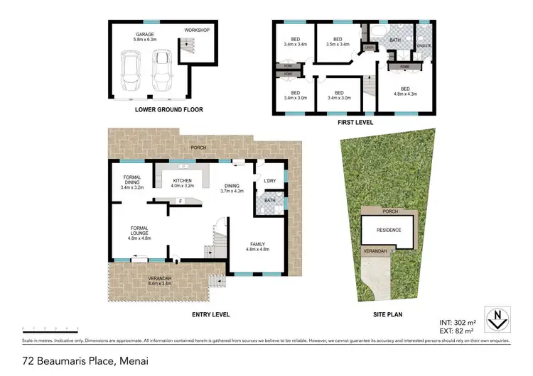 Floorplan of Homely house listing, 72 Beaumaris Drive, Menai NSW 2234