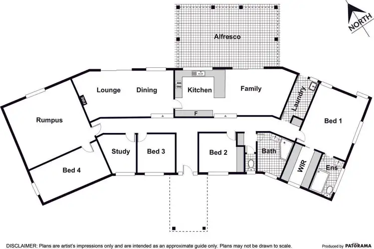 Floorplan of Homely house listing, 1 Ambleside Avenue, Murrumbateman NSW 2582