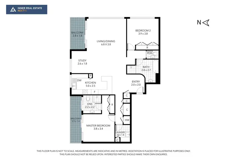 Floorplan of Homely apartment listing, 3B/29 Queens Road, Melbourne VIC 3004