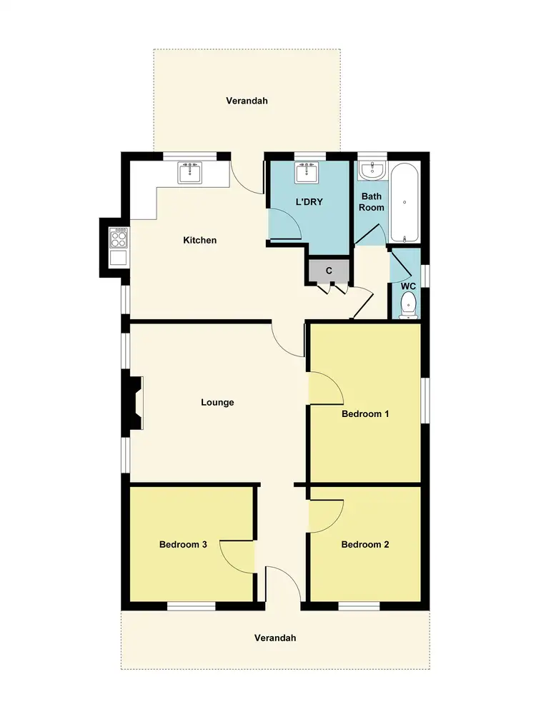 Floorplan of Homely house listing, 25A Outtrim Street, Maryborough VIC 3465
