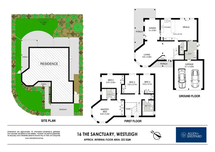 Floorplan of Homely house listing, 16 The Sanctuary, Westleigh NSW 2120