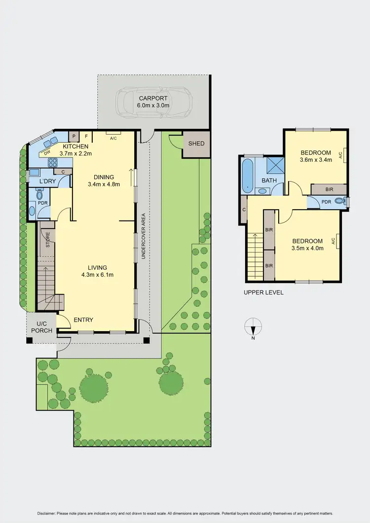 Floorplan of Homely townhouse listing, 1/117 Essex Street, West Footscray VIC 3012