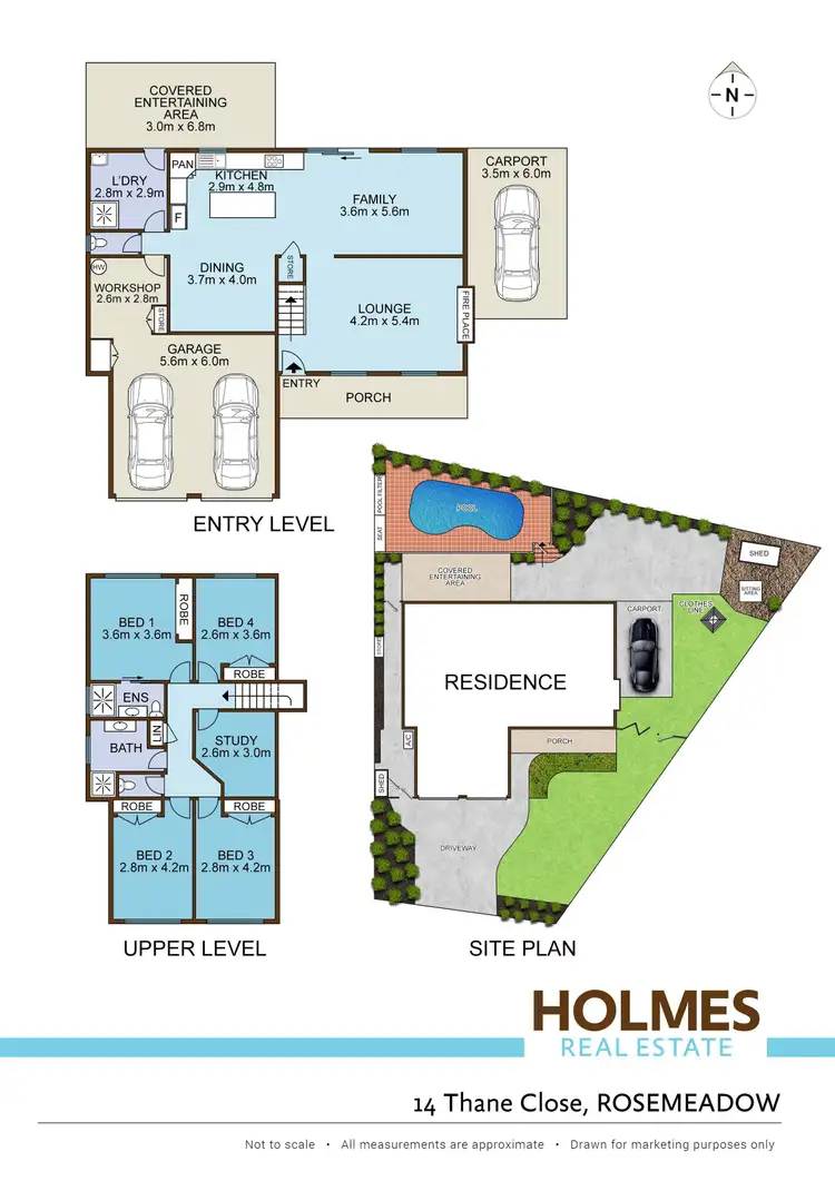 Floorplan of Homely house listing, 14 Thane Close, Rosemeadow NSW 2560