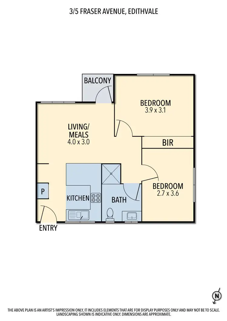 Floorplan of Homely townhouse listing, 3/5 Fraser Avenue, Edithvale VIC 3196