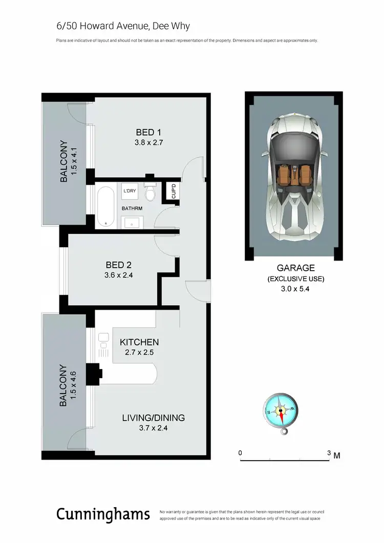 Floorplan of Homely apartment listing, 6/50 Howard Avenue, Dee Why NSW 2099