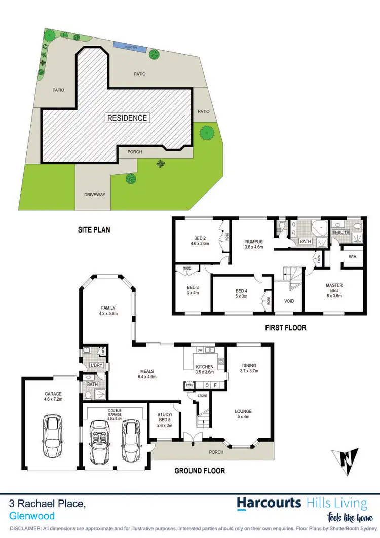 Floorplan of Homely house listing, 3 Rachael Place, Glenwood NSW 2768
