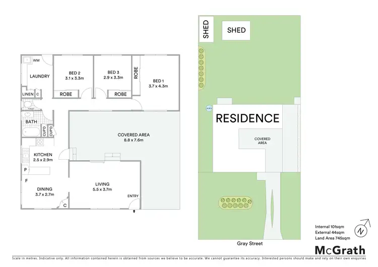 Floorplan of Homely house listing, 53 Gray Street, Park Avenue QLD 4701