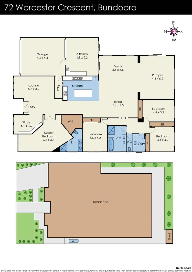 Floorplan of Homely house listing, 72 Worcester Crescent, Bundoora VIC 3083