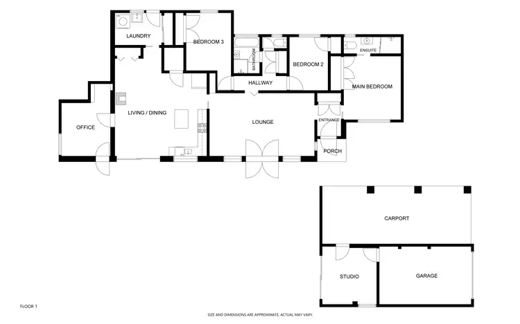 Floorplan of Homely house listing, 108 Commodore Crescent, Narromine NSW 2821