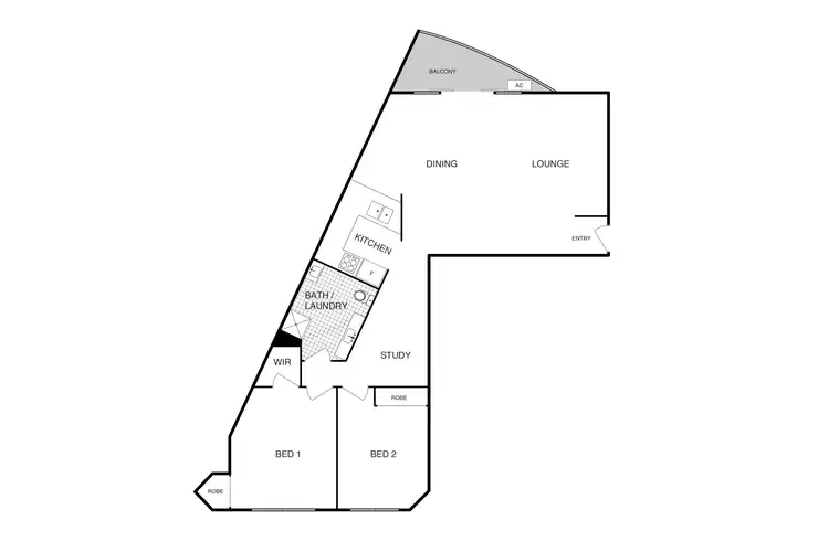Floorplan of Homely unit listing, 26/2 Ranken Place, Belconnen ACT 2617