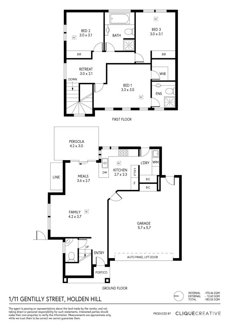 Floorplan of Homely house listing, 11 Zeta Street, Holden Hill SA 5088