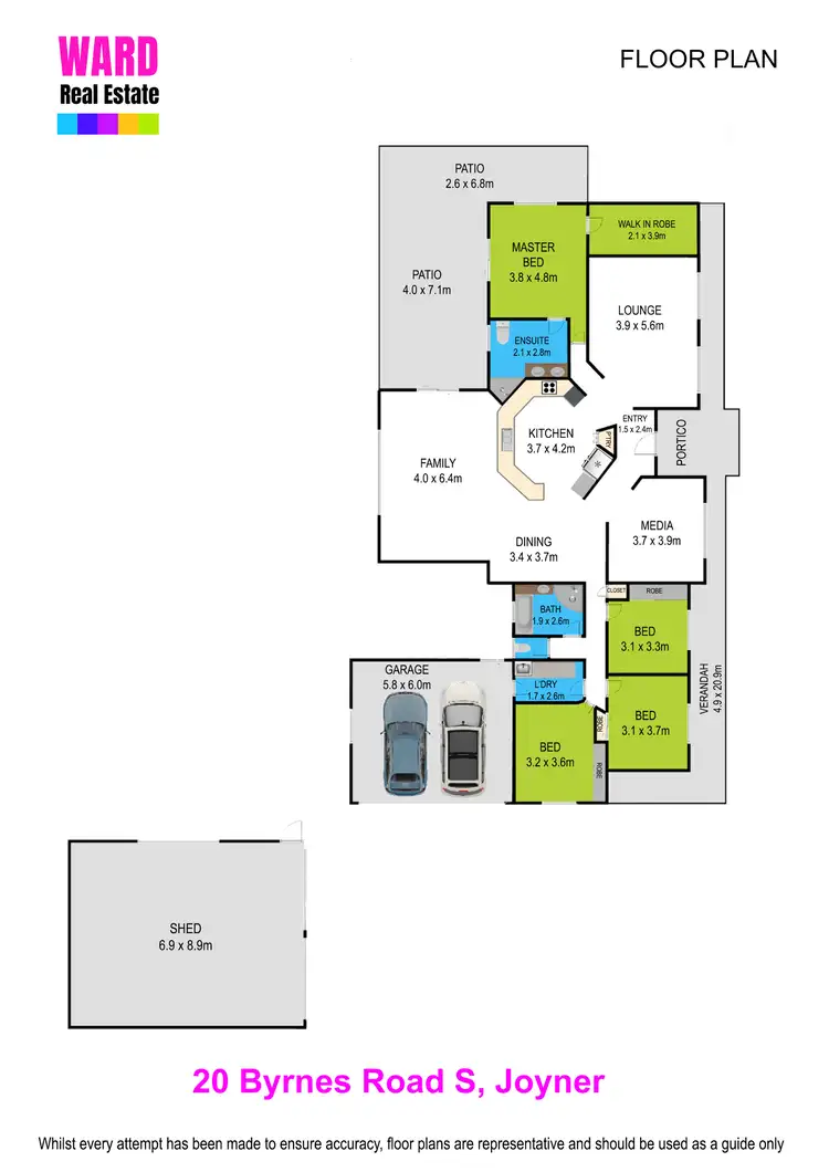 Floorplan of Homely house listing, 20 Byrnes Road, Joyner QLD 4500