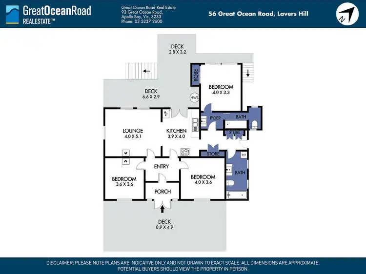 Floorplan of Homely house listing, 56 Great Ocean Road, Lavers Hill VIC 3238