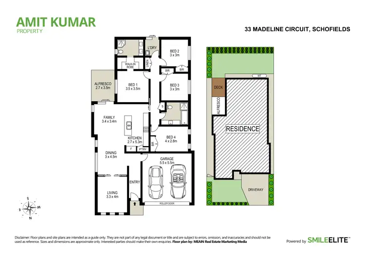 Floorplan of Homely house listing, 33 Madeline Circuit, Schofields NSW 2762