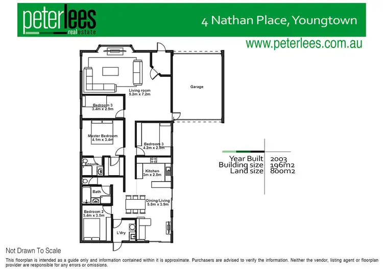 Floorplan of Homely house listing, 4 Nathan Place, Youngtown TAS 7249
