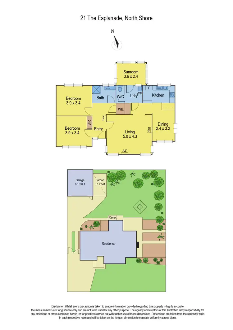 Floorplan of Homely house listing, 21 The Esplanade, North Shore VIC 3214