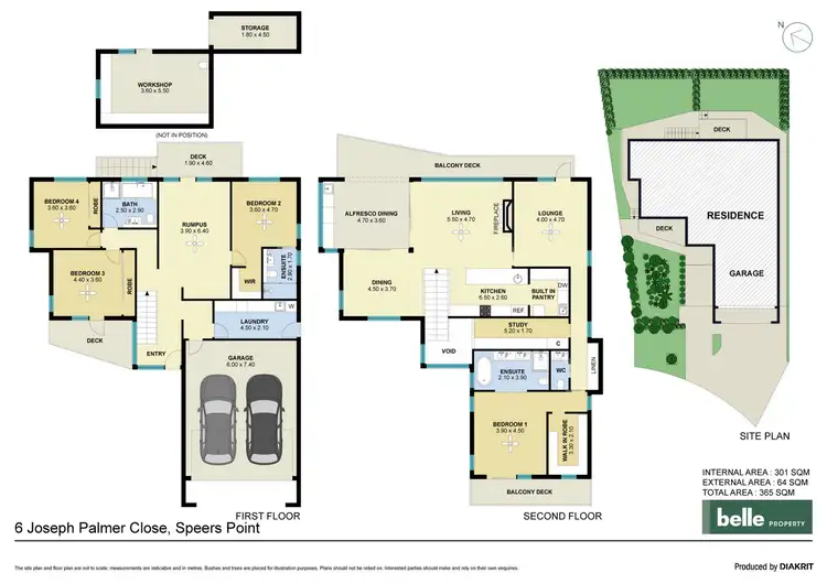 Floorplan of Homely house listing, 6 Joseph Palmer Close, Speers Point NSW 2284