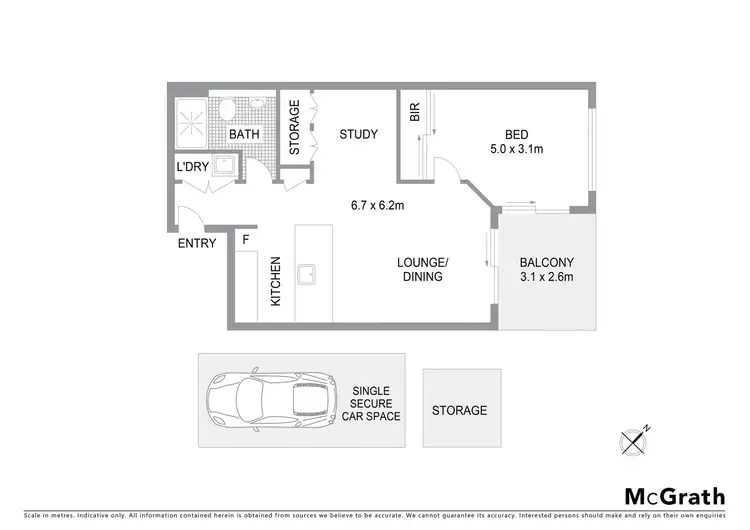 Floorplan of Homely apartment listing, 4108C/1 Hamilton Crescent, Ryde NSW 2112