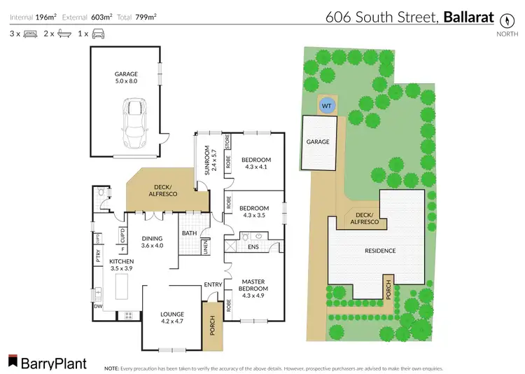 Floorplan of Homely house listing, 606 South Street, Ballarat Central VIC 3350