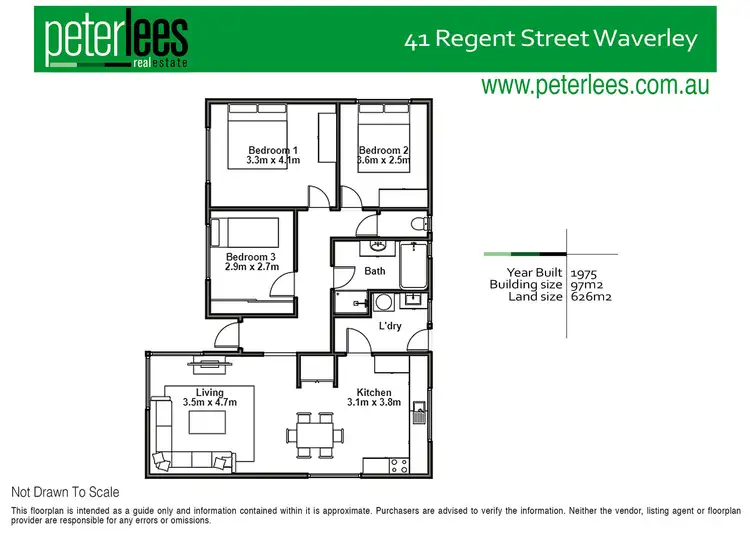 Floorplan of Homely house listing, 41 Regent Street, Waverley TAS 7250